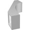 Ekena Millwork 4-in. W x 8-in. D x 16-in. H Westlake Architectural Grade PVC Knee Brace BRCP04X08X16WTL - alternate 4